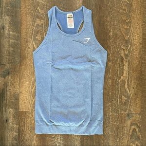 Gymshark Vital Seamless 2.0 Vest - Blue Marl‎ Medium